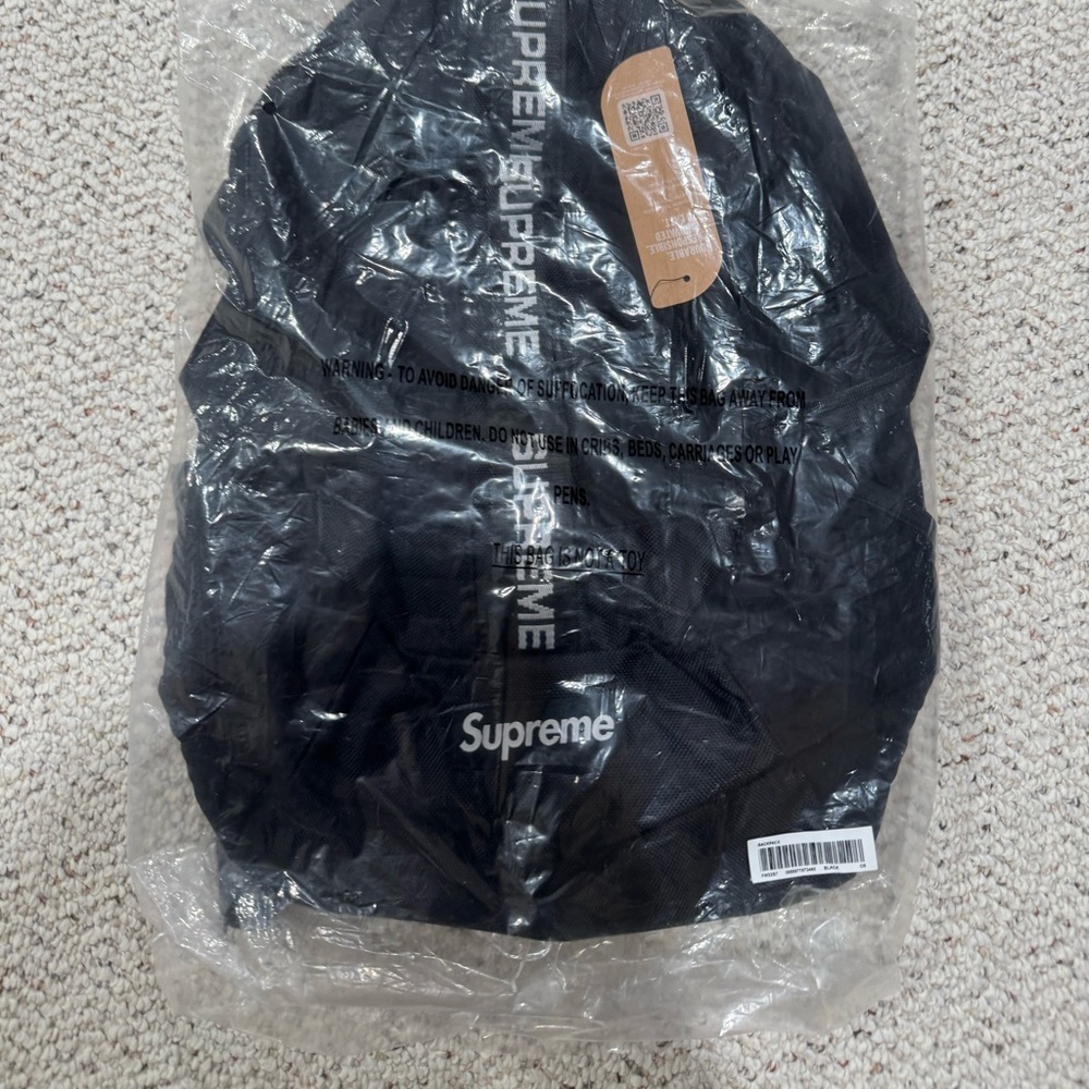 Supreme Black Backpack (FW22)